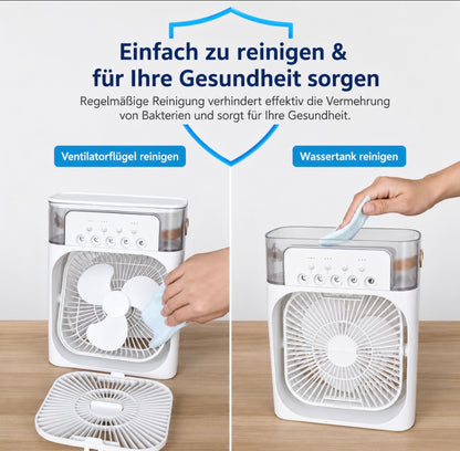 CoolWave™ — Persönliche Mini-Klimaanlage mit Wasserkühlung